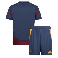 Camiseta AS Roma Tercera Equipación Replica 2024-25 para niños mangas cortas (+ Pantalones cortos)